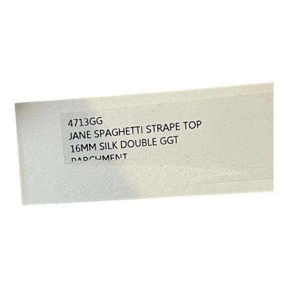 NWT L’AGENCE Jane Silk Parchment / Cream Cami Adjustable Straps Blouse - Size XS - Picture 16 of 16